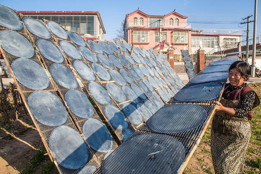 見(jiàn)過(guò)傳統(tǒng)技法做粉皮嗎？隨鏡頭走進(jìn)豫東農(nóng)村看看吧